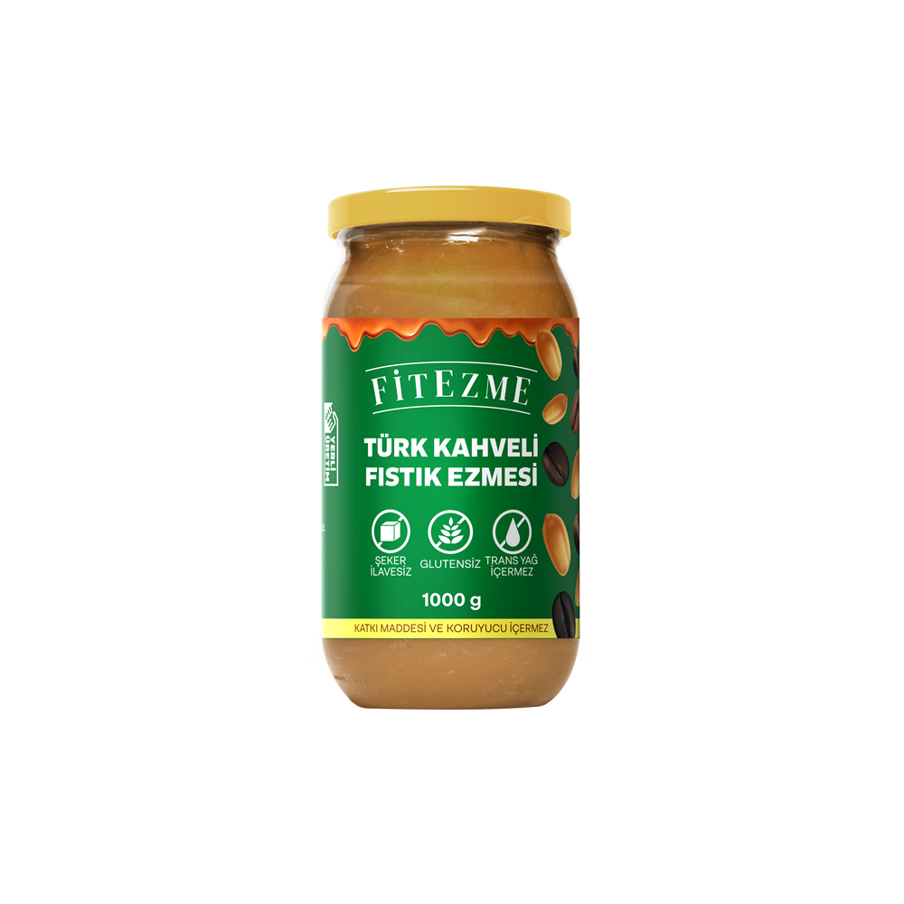 FİTEZME 1000g Türk Kahveli Fıstık Ezmesi