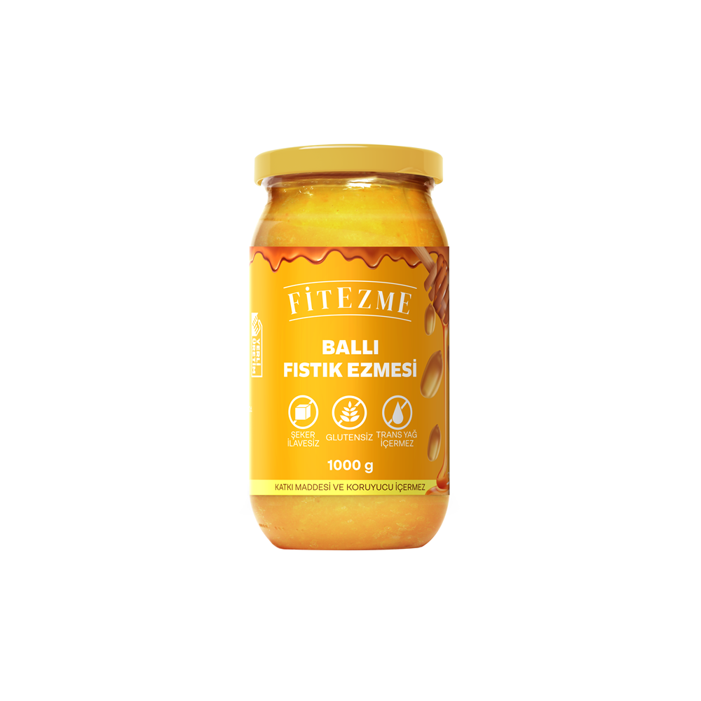 FİTEZME 1000g Ballı Fıstık Ezmesi