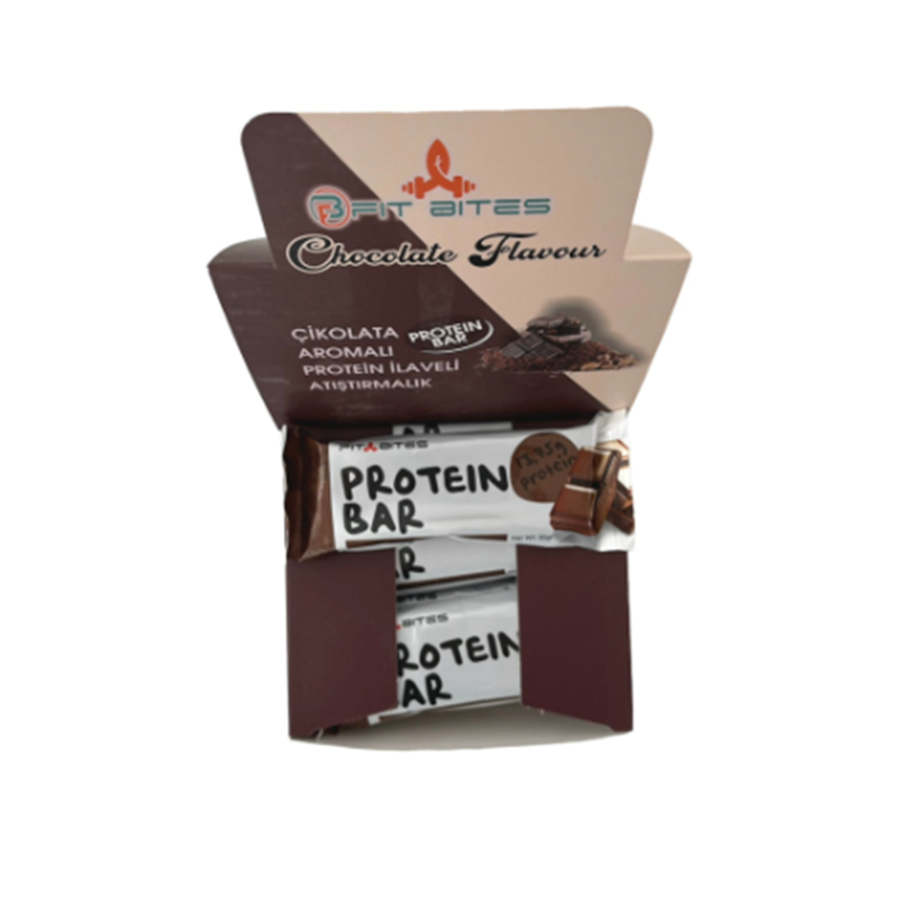 Fit Bites Protein Bar 50 gr x 12 ad Çikolata