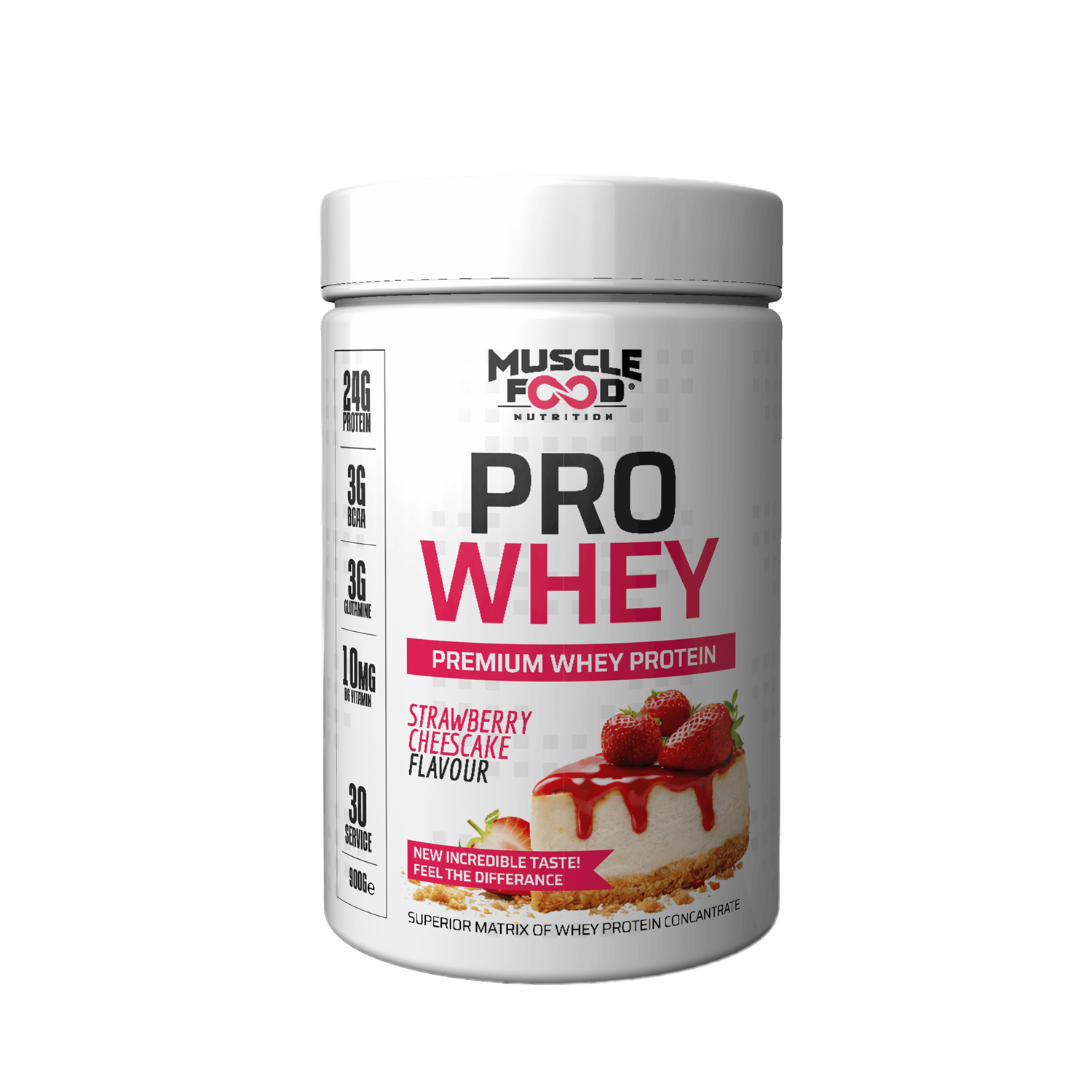 Muscle Food ProWhey 900 G 30 Servis Çilek Cheesecake