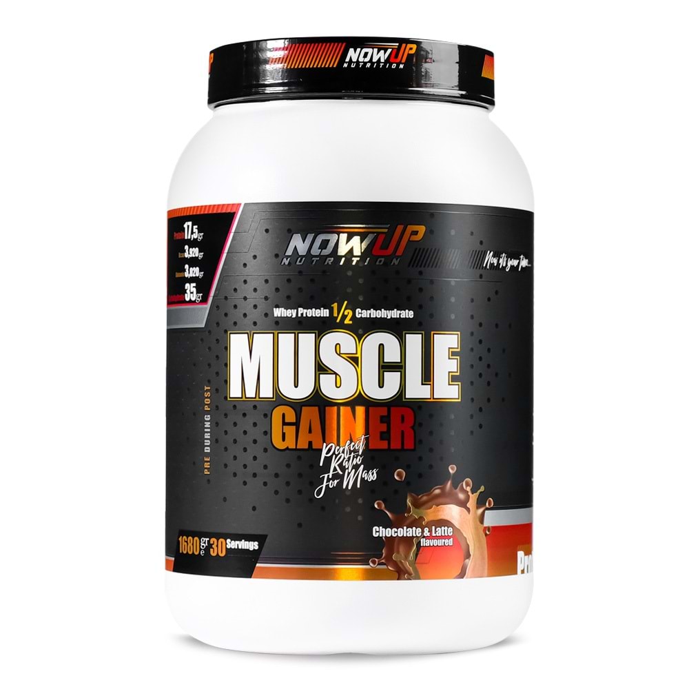 Nowup Nutrition Muscle Gainer 1680 GR Çikolata Latte